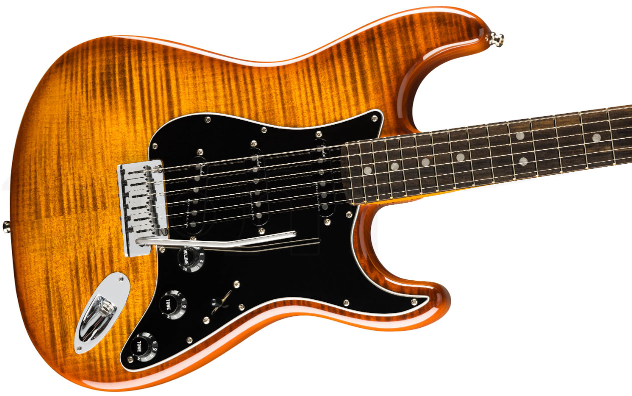 Fender Strat American Ultra Ltd Usa 3s Trem Eb - Tiger's Eye - Guitarra eléctrica con forma de str. - Variation 2