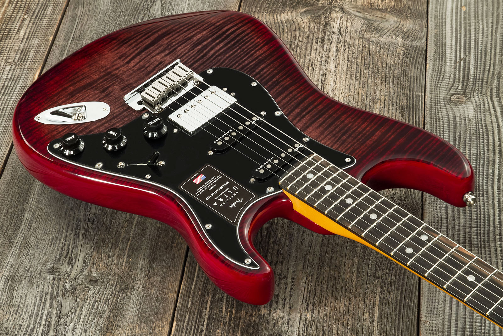 Fender Strat American Ultra Ltd Usa Hss Trem Eb - Umbra - Guitarra eléctrica con forma de str. - Variation 2