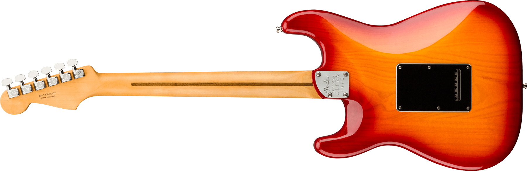 Fender Strat American Ultra Luxe Usa Mn +etui - Plasma Red Burst - Guitarra eléctrica con forma de str. - Variation 1