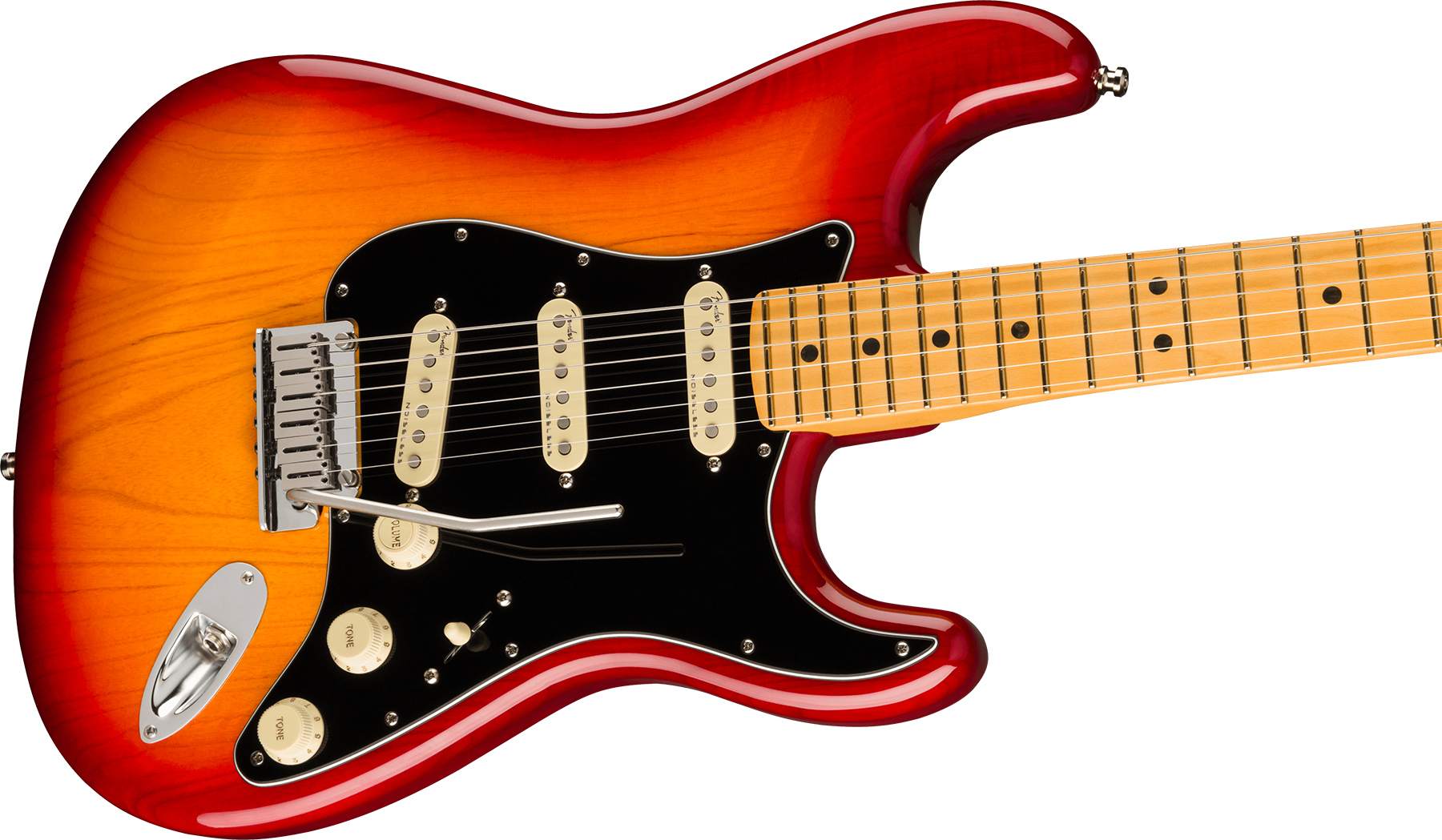 Fender Strat American Ultra Luxe Usa Mn +etui - Plasma Red Burst - Guitarra eléctrica con forma de str. - Variation 2