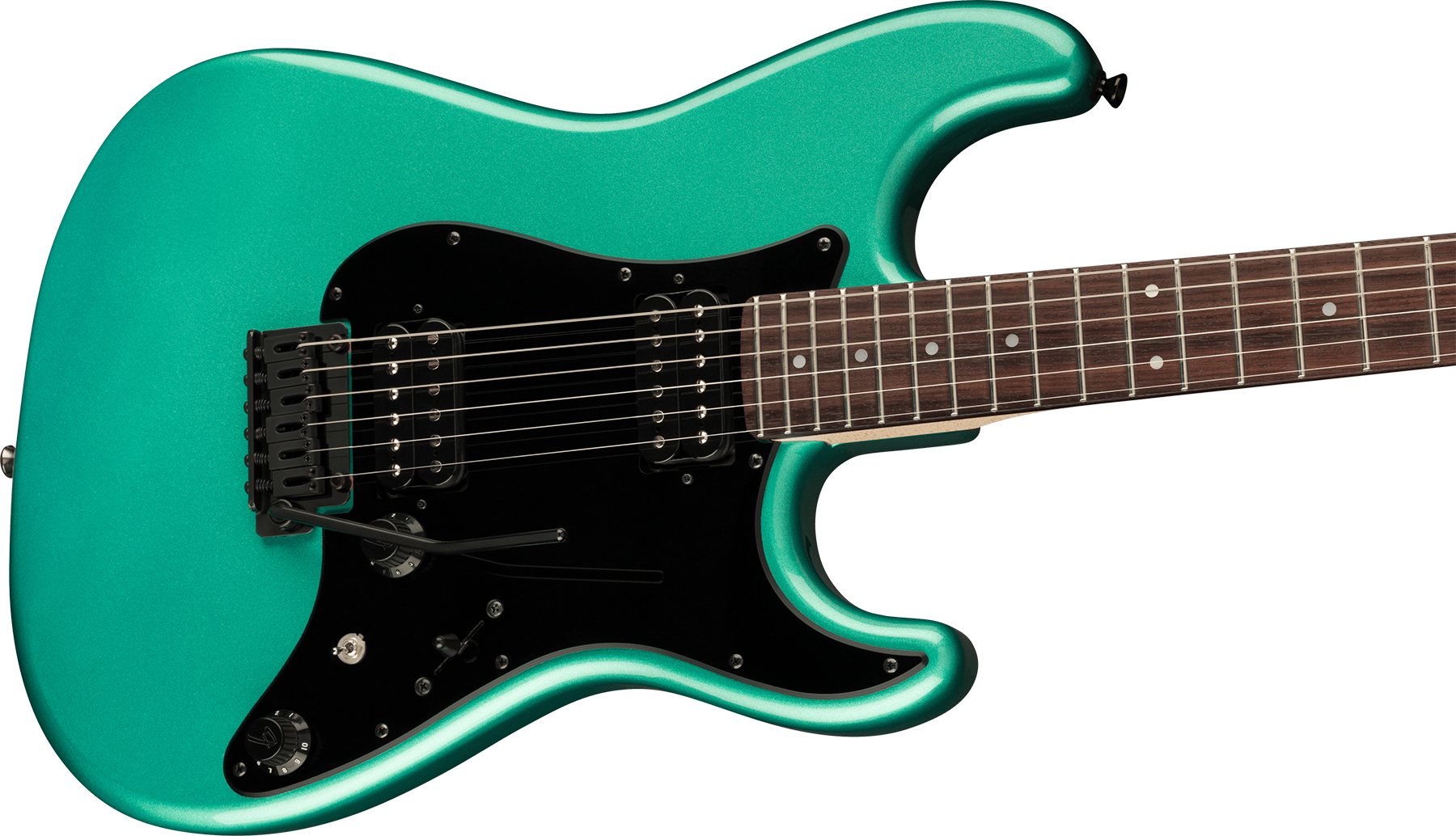 Fender Strat Boxer Hh Jap Trem Rw +housse - Sherwood Green Metallic - Guitarra eléctrica con forma de str. - Variation 2