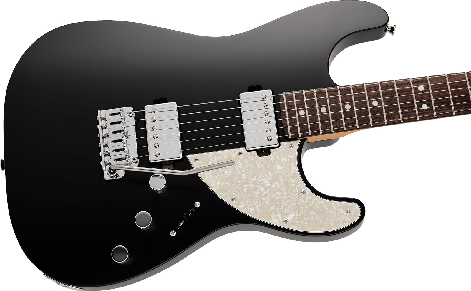 Fender Strat Elemental Mij Jap 2h Trem Rw - Stone Black - Guitarra eléctrica con forma de str. - Variation 2