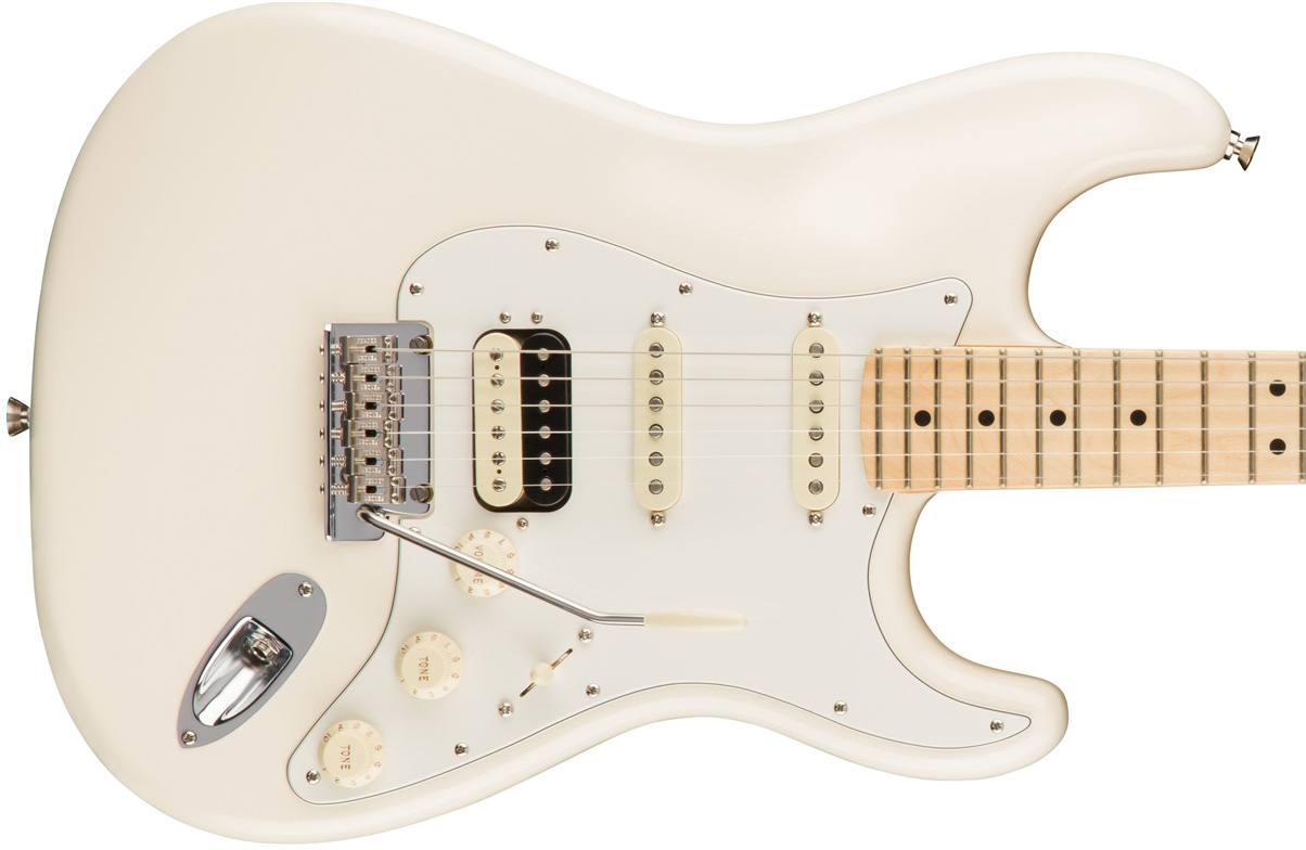 Fender Strat Hss Shawbucker American Professional Usa Mn - Olympic White - Guitarra eléctrica con forma de str. - Variation 1