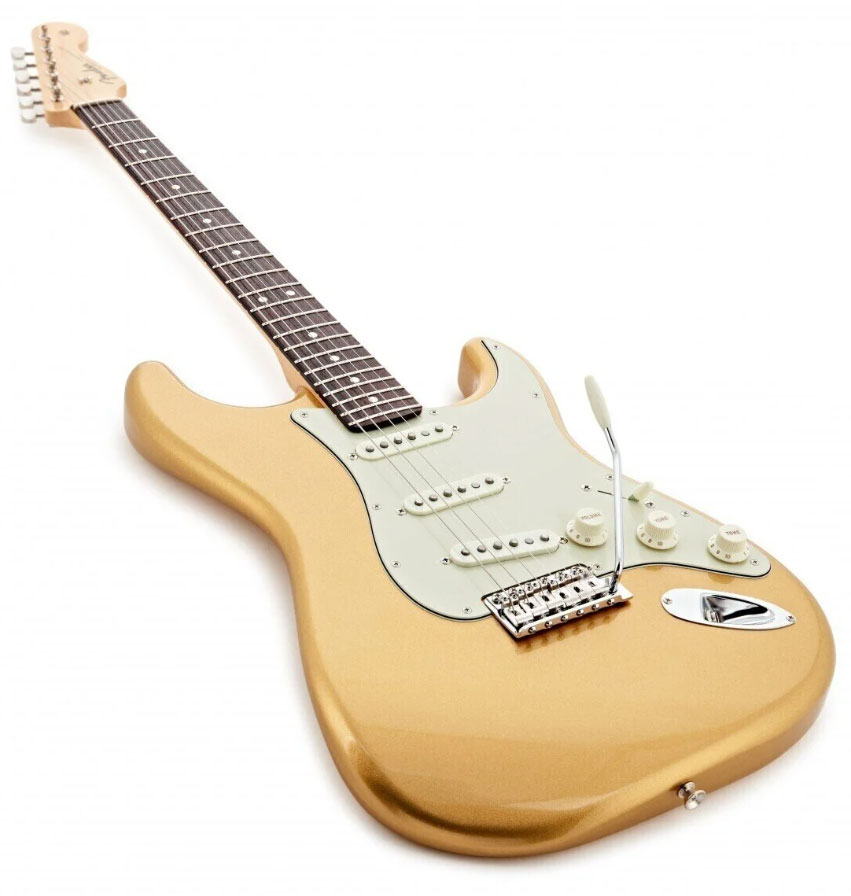 Fender Strat Hybrid Ii Mij Jap 3s Trem Rw - Gold - Guitarra eléctrica con forma de str. - Variation 2
