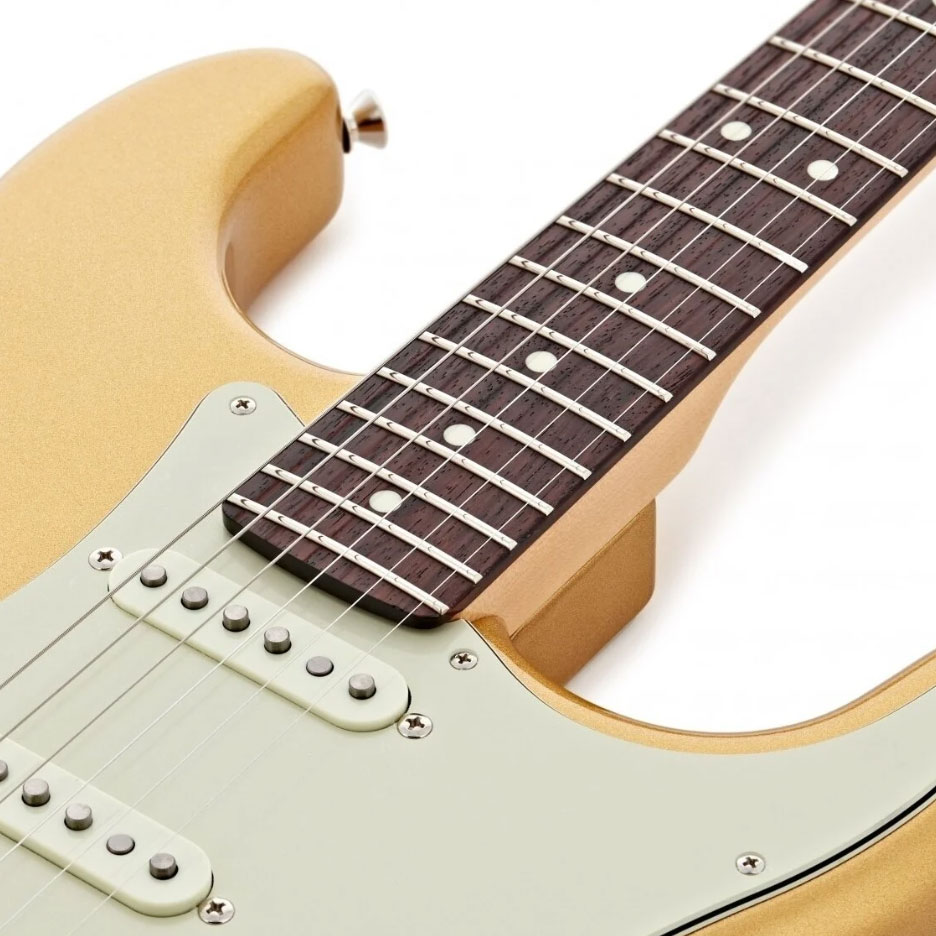 Fender Strat Hybrid Ii Mij Jap 3s Trem Rw - Gold - Guitarra eléctrica con forma de str. - Variation 3