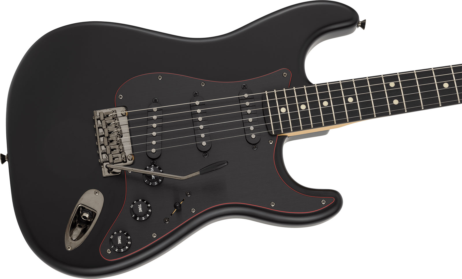Fender Strat Hybrid Ii Mij Ltd Jap 3s Trem Rw - Black - Guitarra eléctrica con forma de str. - Variation 2