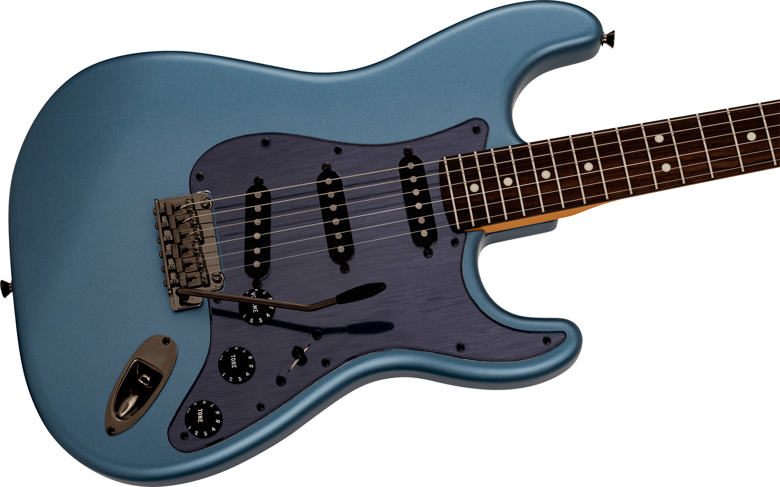 Fender Strat Hybrid Ii Mij Ltd Jap 3s Trem Rw - Matte Aero Blue - Guitarra eléctrica con forma de str. - Variation 2