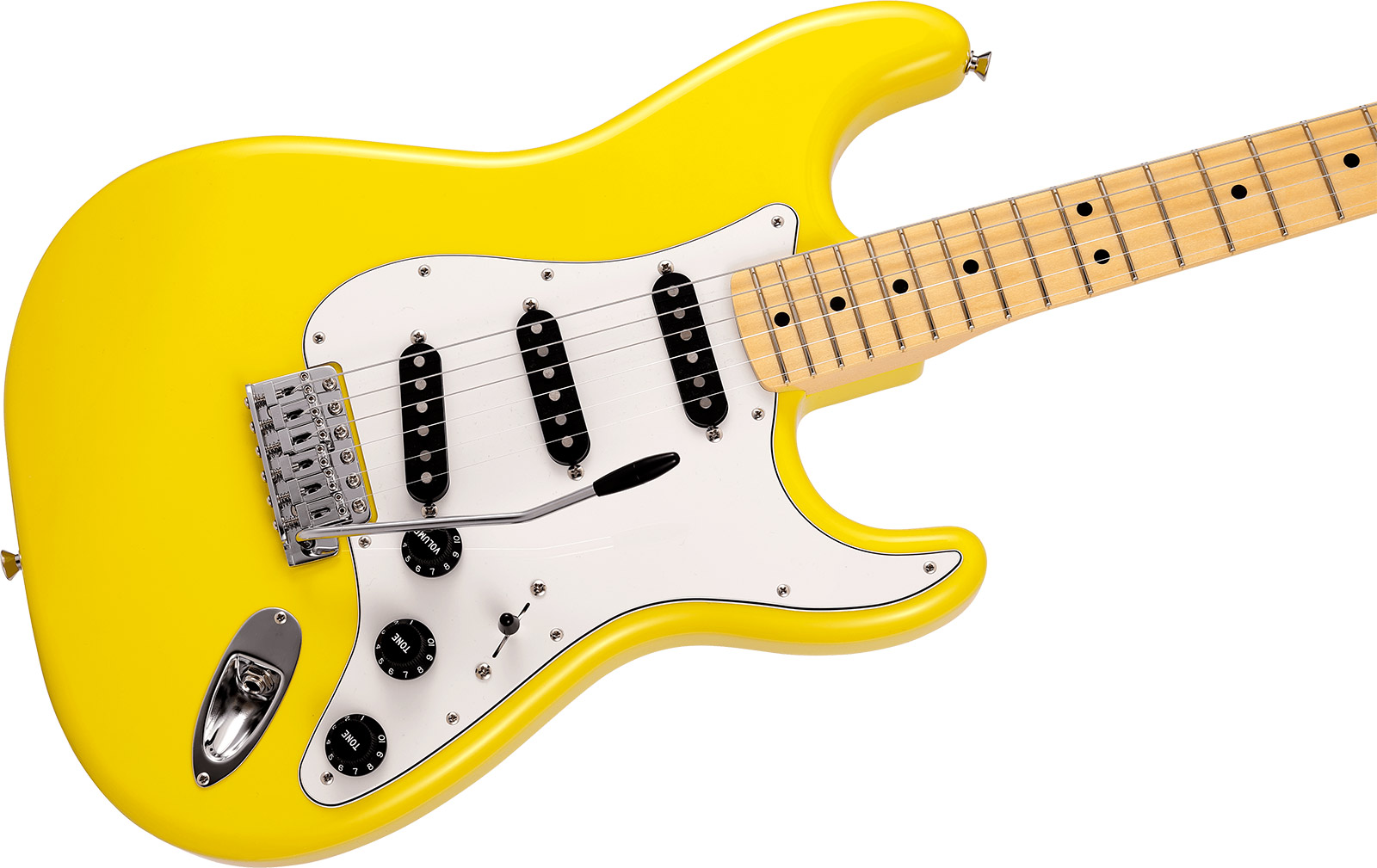Fender Strat International Color Ltd Jap 3s Trem Mn - Monaco Yellow - Guitarra eléctrica con forma de str. - Variation 2