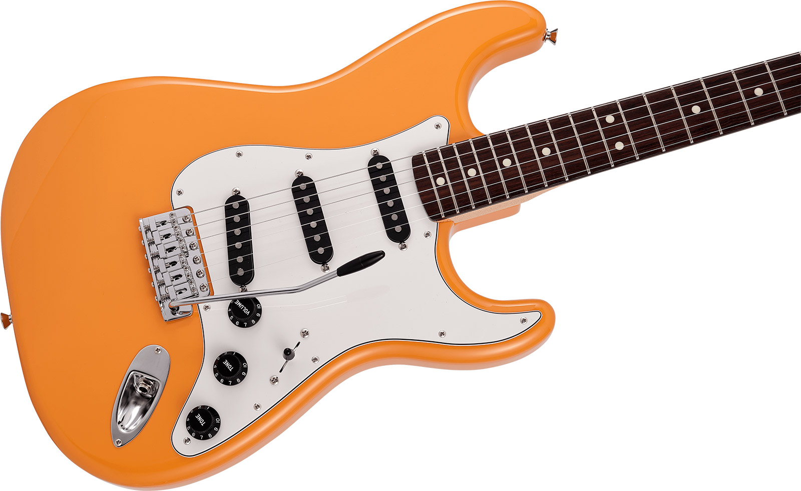 Fender Strat International Color Ltd Jap 3s Trem Rw - Capri Orange - Guitarra eléctrica con forma de str. - Variation 2