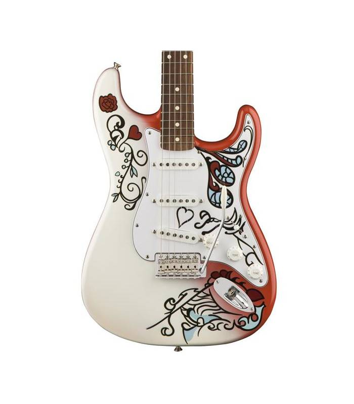 Fender Strat Jimi Hendrix Monterey Mex Sss Pf - Hand Painted Custom - Guitarra eléctrica con forma de tel - Variation 4
