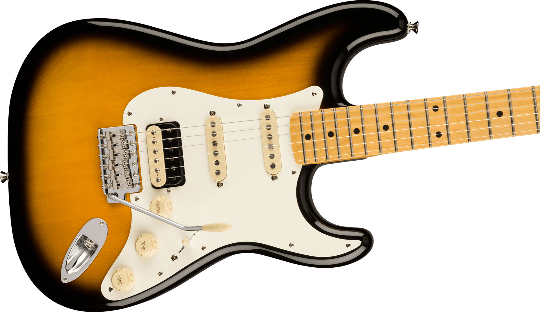 Fender Strat Jv Modified '50s Jap Hss Trem Mn - 2-color Sunburst - Guitarra eléctrica con forma de str. - Variation 2