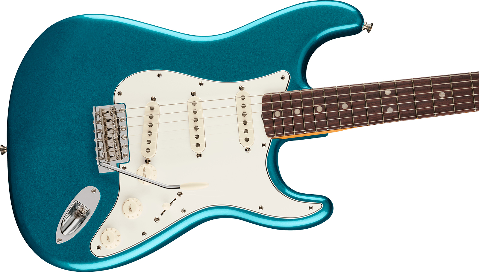 Fender Strat Late 60s Vintera 3 Mex 3s Trem Rw - Ocean Turquoise - Guitarra eléctrica con forma de str. - Variation 2
