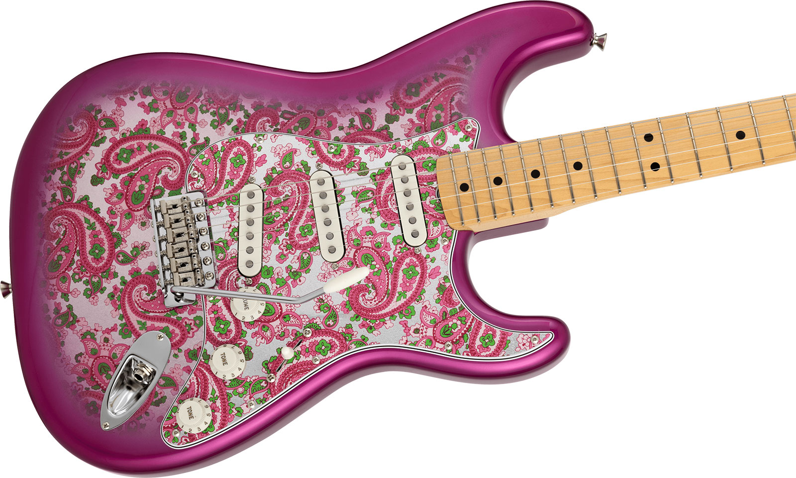 Fender Strat Ltd Jap 3s Trem Mn - Pink Paisley - Guitarra eléctrica con forma de str. - Variation 2