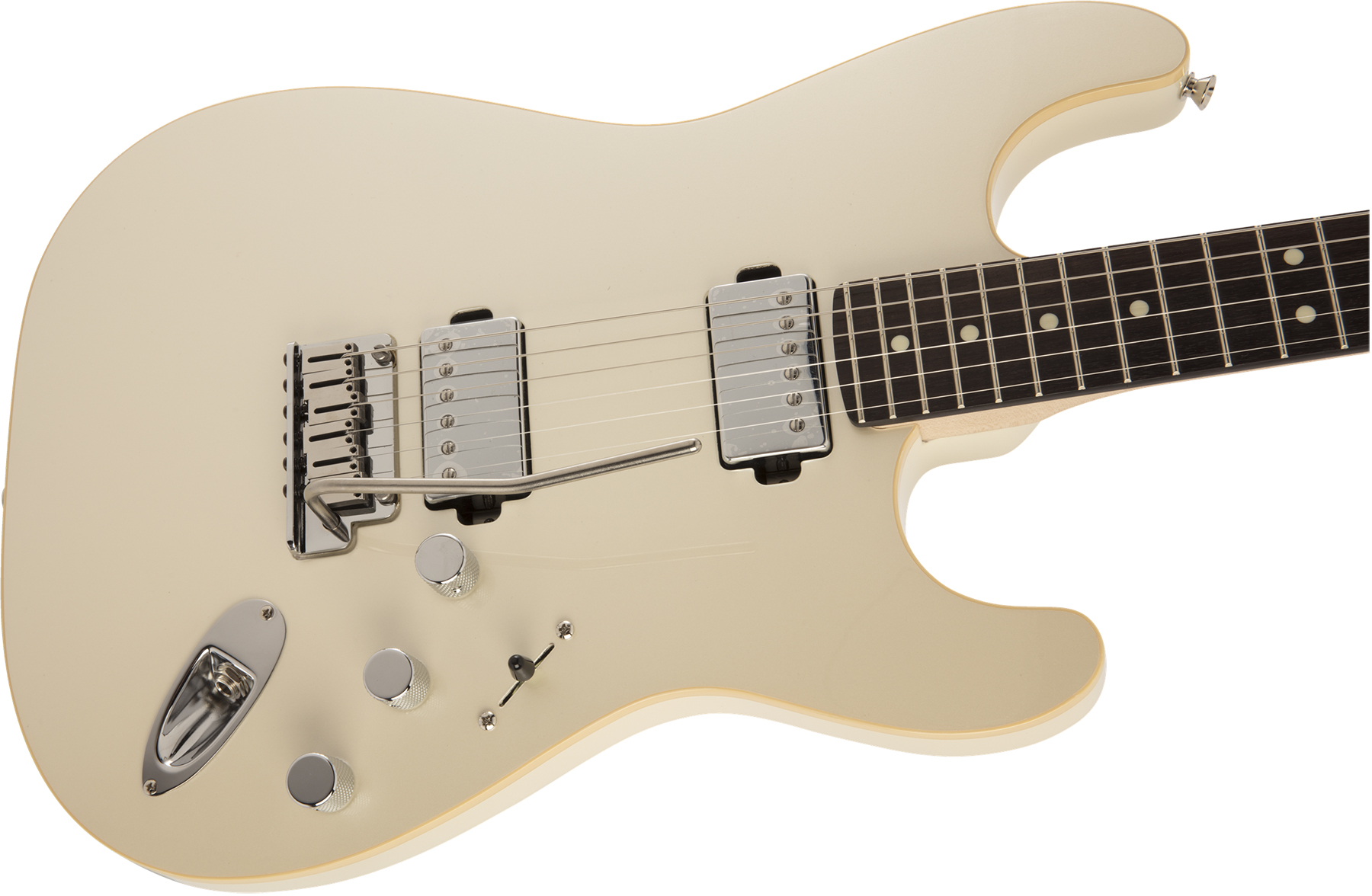 Fender Strat Modern Hh Japon Trem Rw - Olympic Pearl - Guitarra eléctrica con forma de str. - Variation 2