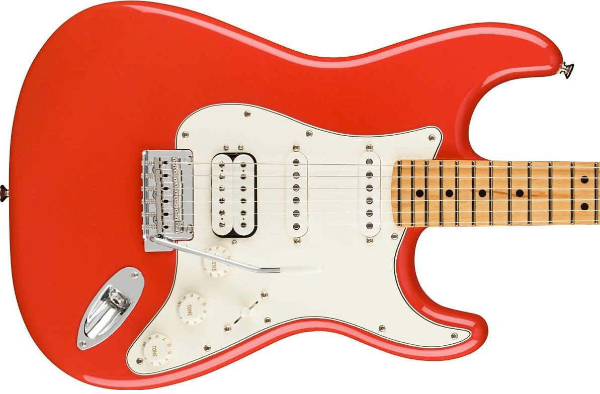 Fender Strat Player Hss Ltd Mex Trem Mn - Fiesta Red - Guitarra eléctrica con forma de str. - Variation 1