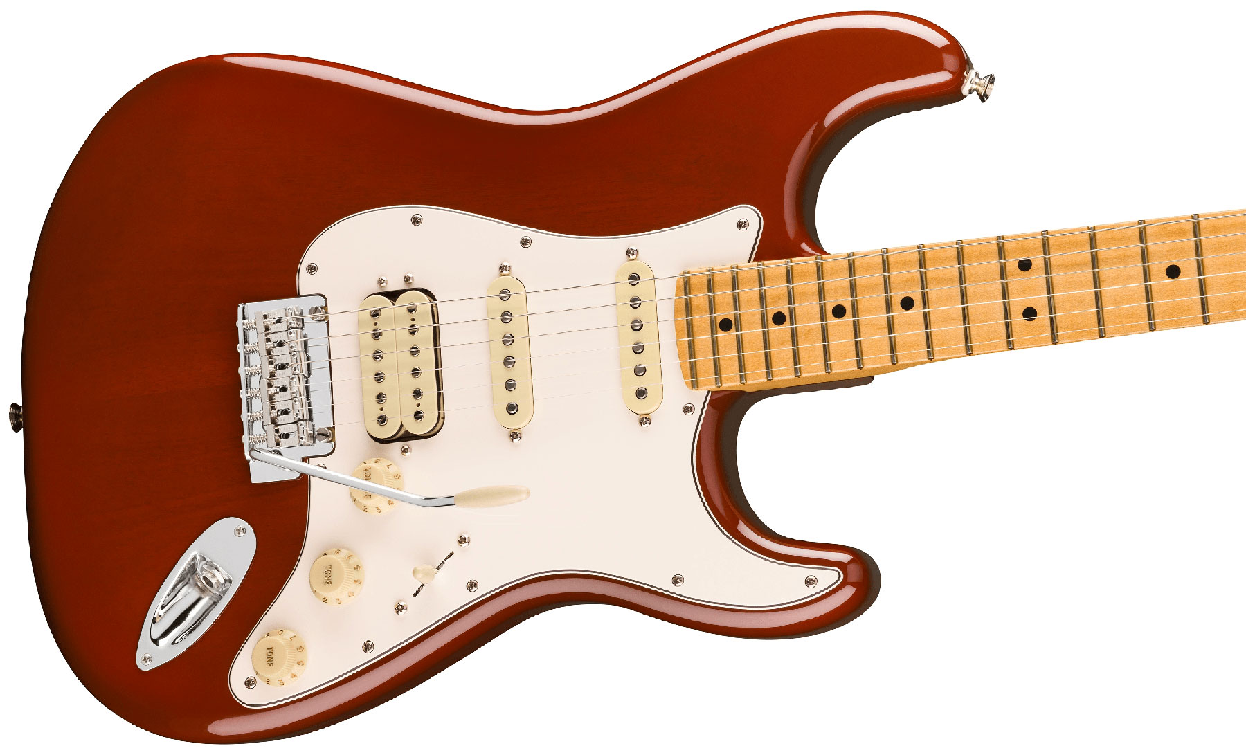 Fender Strat Player Ii Hss Mex Acajou Trem Mn - Transparent Mocha Burst - Guitarra eléctrica con forma de str. - Variation 2