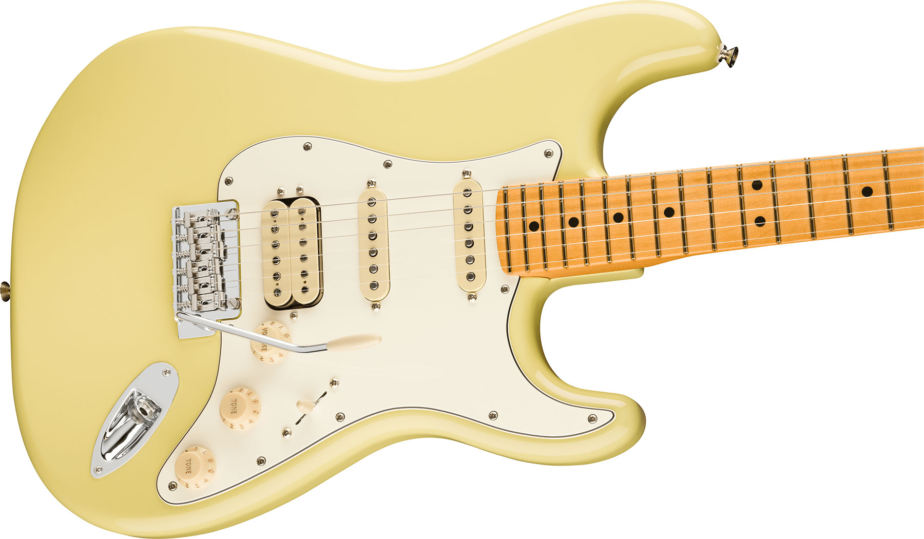 Fender Strat Player Ii Hss Mex Aulne Trem Mn - Hialeah Yellow - Guitarra eléctrica con forma de str. - Variation 2