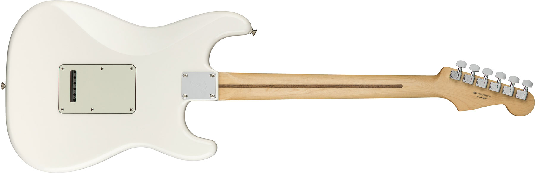 Fender Strat Player Lh Gaucher Mex Sss Mn - Polar White - Guitarra electrica para zurdos - Variation 1