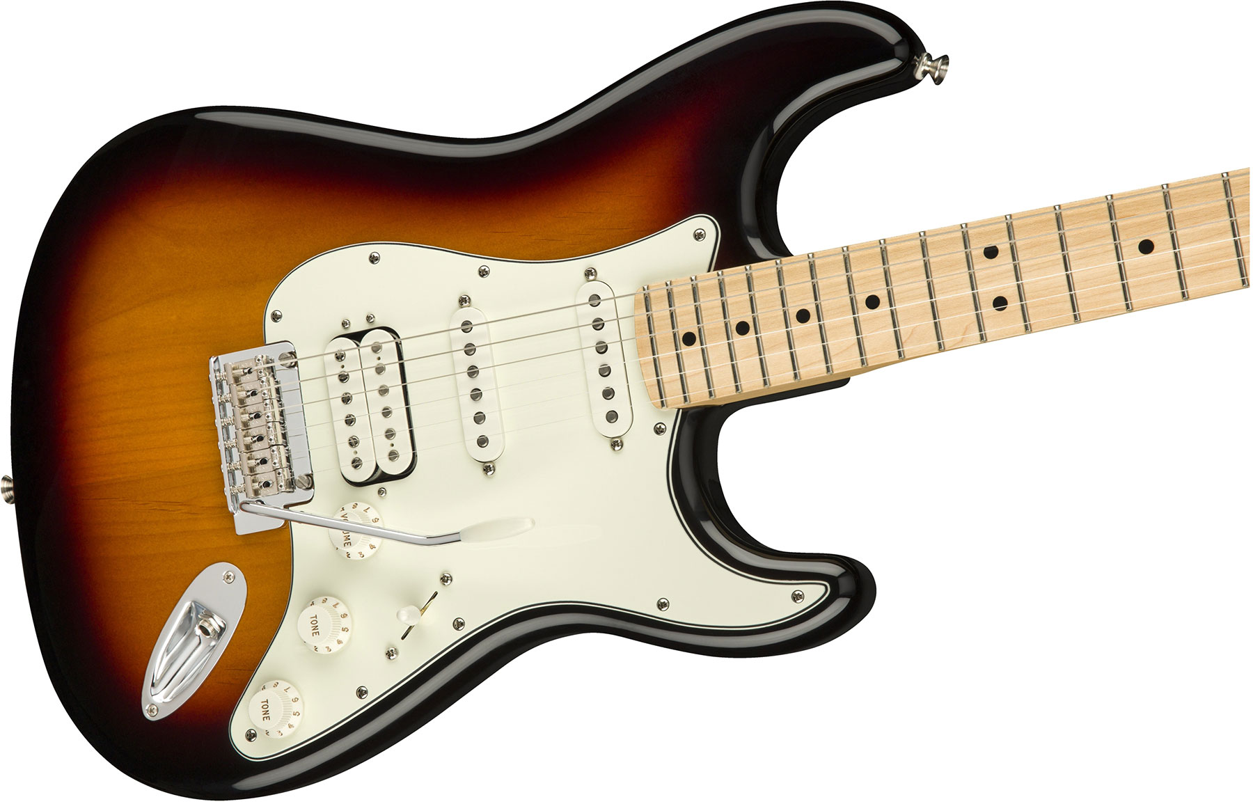 Fender Strat Player Mex Hss Mn - 3-color Sunburst - Guitarra eléctrica con forma de str. - Variation 2