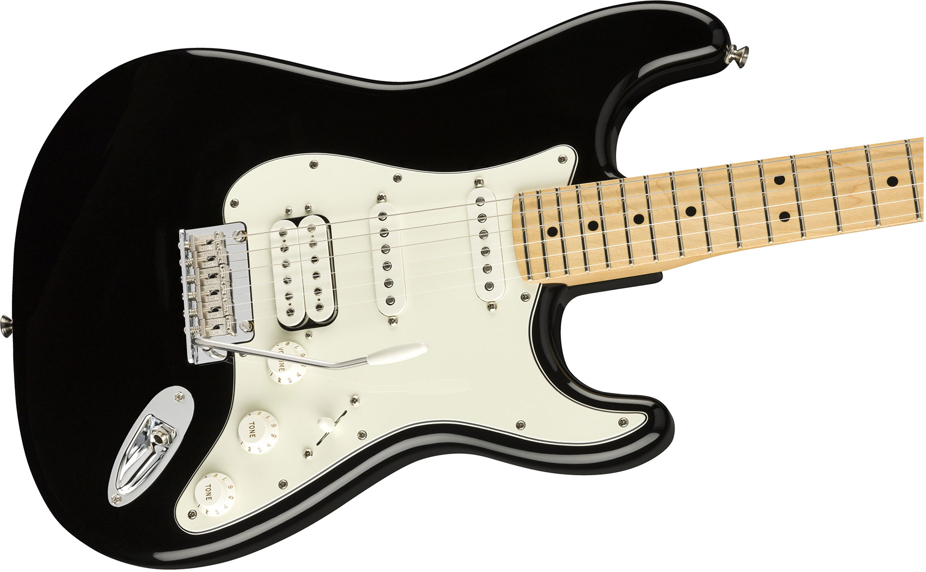 Fender Strat Player Mex Hss Mn - Black - Guitarra eléctrica con forma de str. - Variation 2