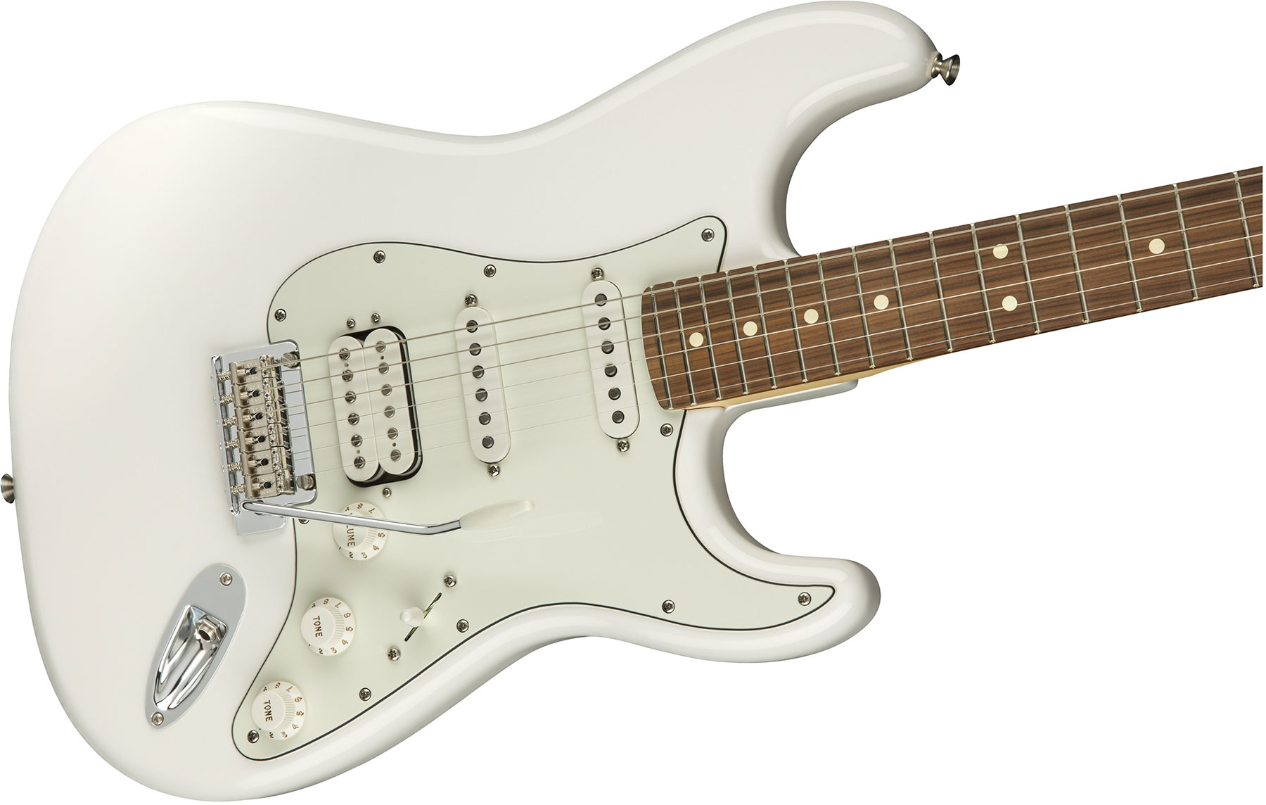 Fender Strat Player Mex Hss Pf - Polar White - Guitarra eléctrica con forma de str. - Variation 2