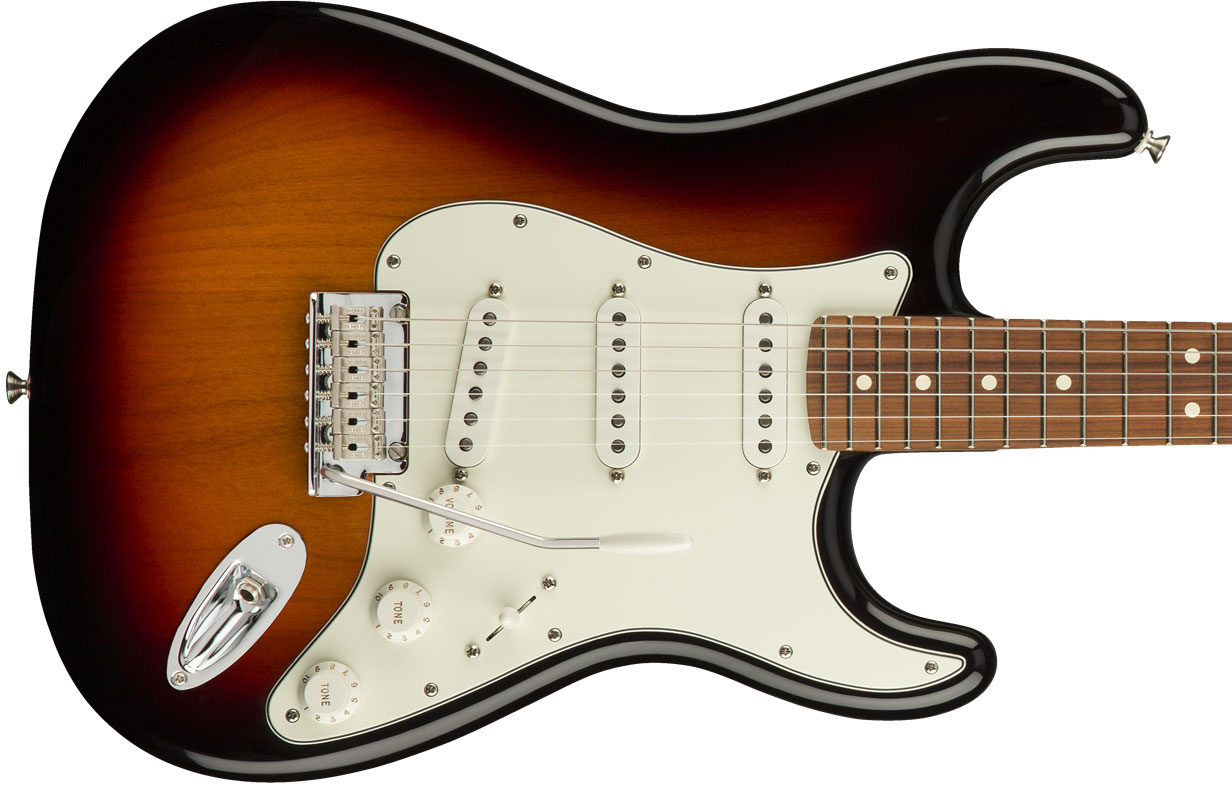 Fender Strat Player Mex Sss Pf - 3-color Sunburst - Guitarra eléctrica con forma de str. - Variation 1