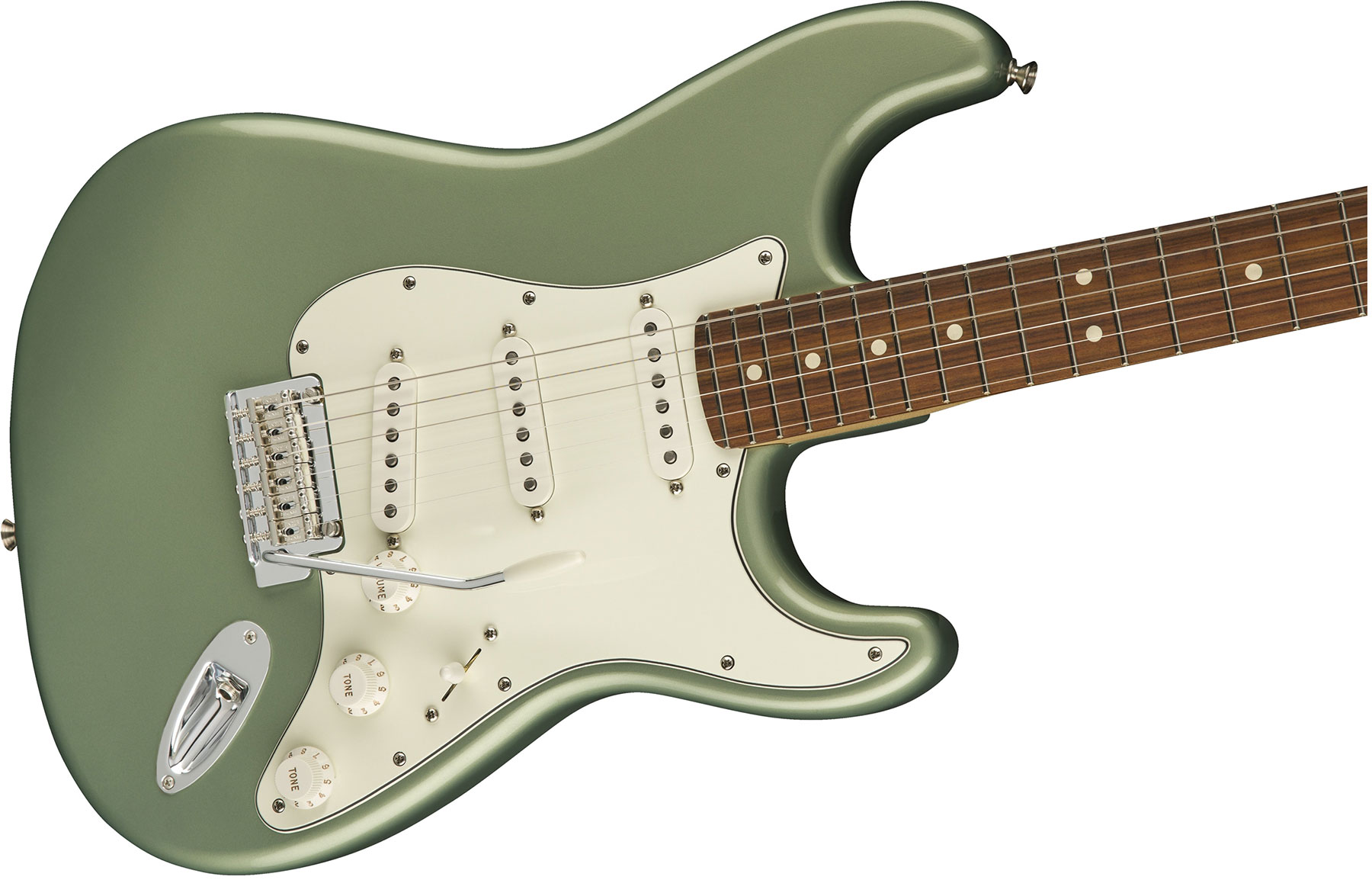 Fender Strat Player Mex Sss Pf - Sage Green Metallic - Guitarra eléctrica con forma de str. - Variation 2