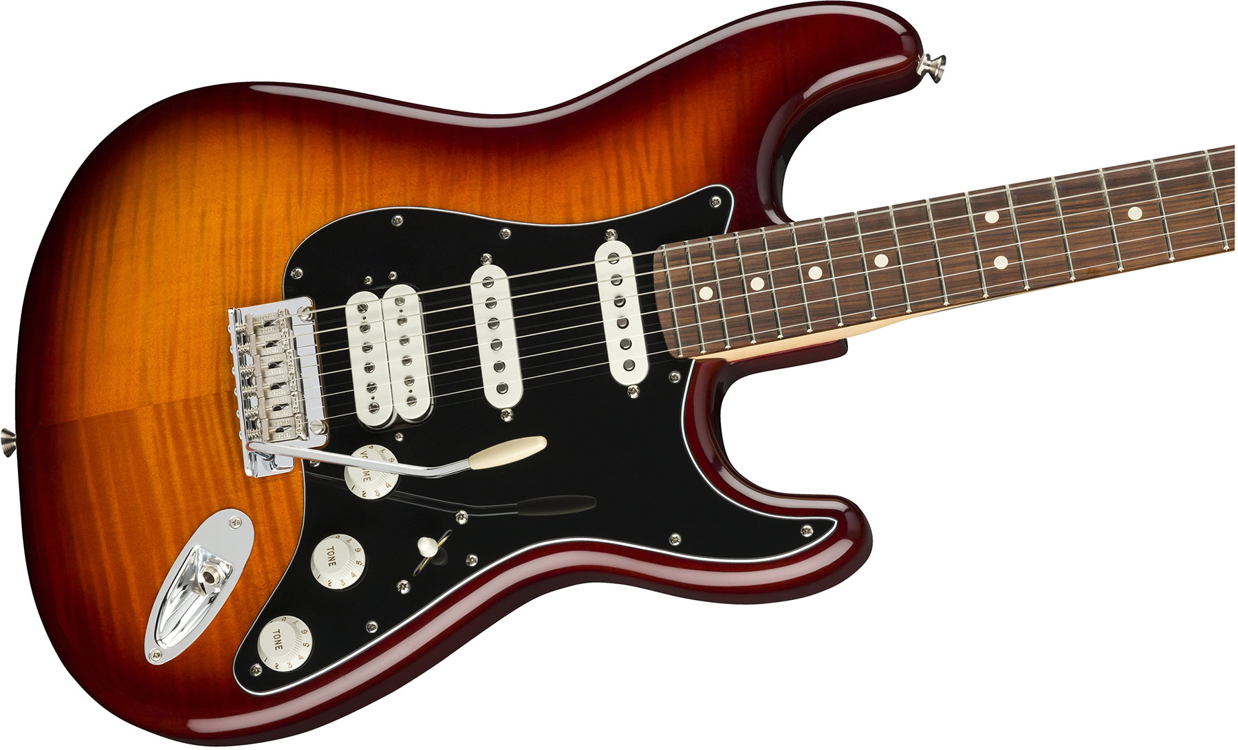 Fender Strat Player Plus Top Mex Hss Pf - Tobacco Burst - Guitarra eléctrica con forma de str. - Variation 2