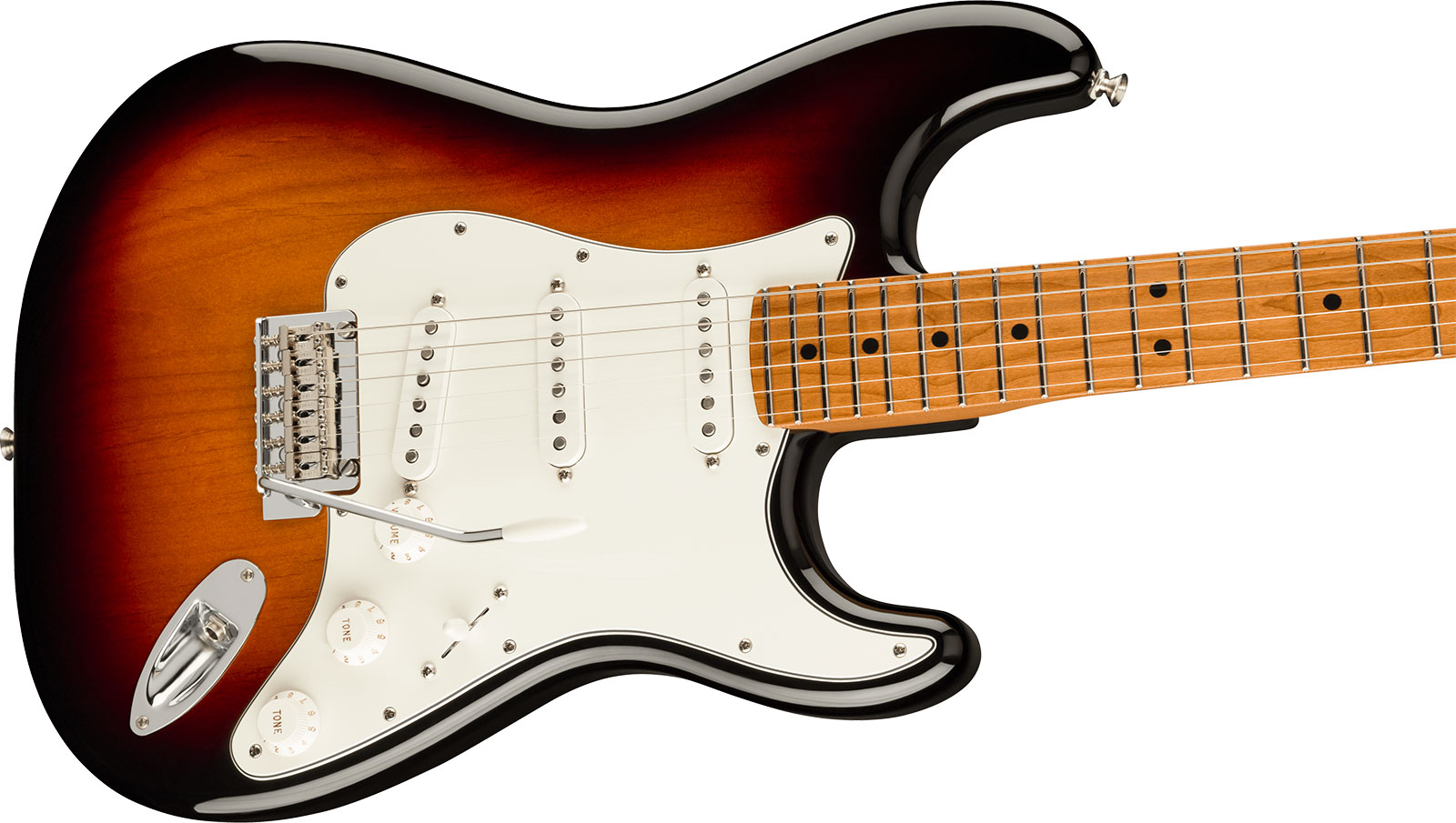 Fender Strat Player Roasted Maple Neck Ltd Mex 3s Trem Mn - 3 Color Sunburst - Guitarra eléctrica con forma de str. - Variation 2