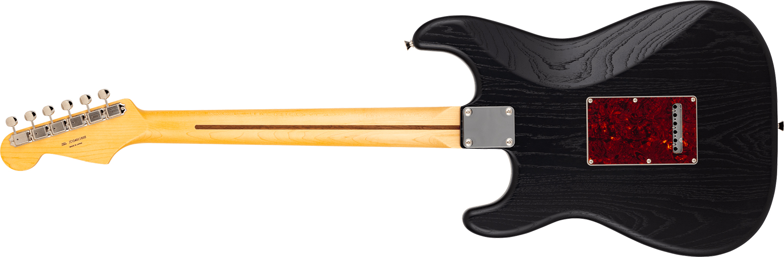 Fender Strat Raw Ash Mij Ltd Jap 3s Trem Rw - Black - Guitarra eléctrica con forma de str. - Variation 1