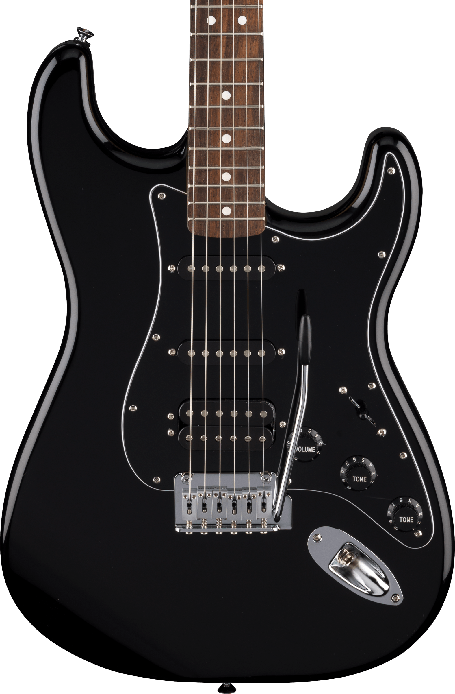 Fender Strat Standard Hss Trem Lau - Black - Guitarra eléctrica con forma de str. - Variation 2