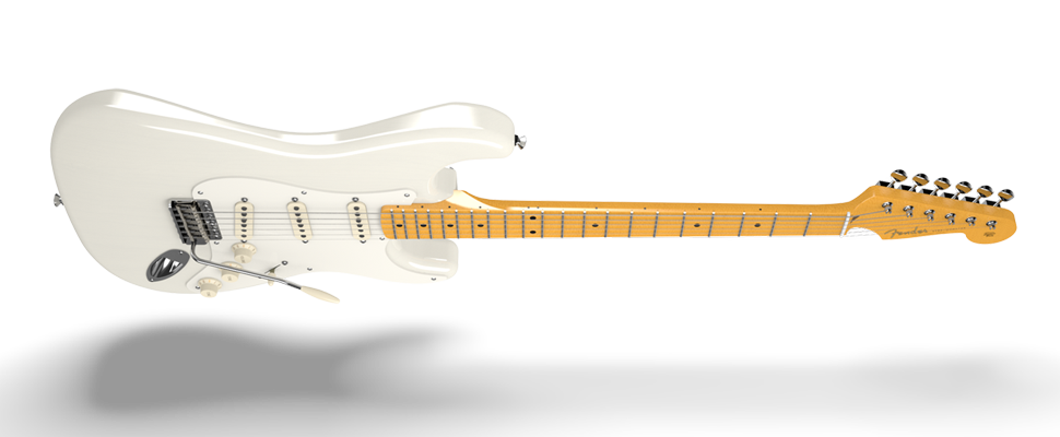 Fender Strat Eric Johnson Usa Sss Mn - White Blonde - Guitarra eléctrica con forma de str. - Variation 3