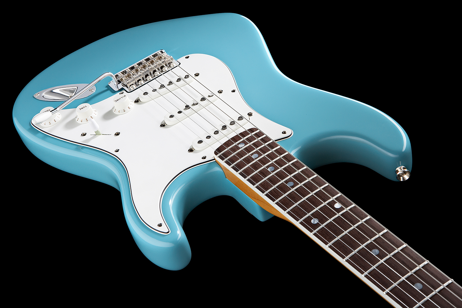 Fender Strat Eric Johnson Usa Sss Rw - Tropical Turquoise - Guitarra eléctrica con forma de str. - Variation 2