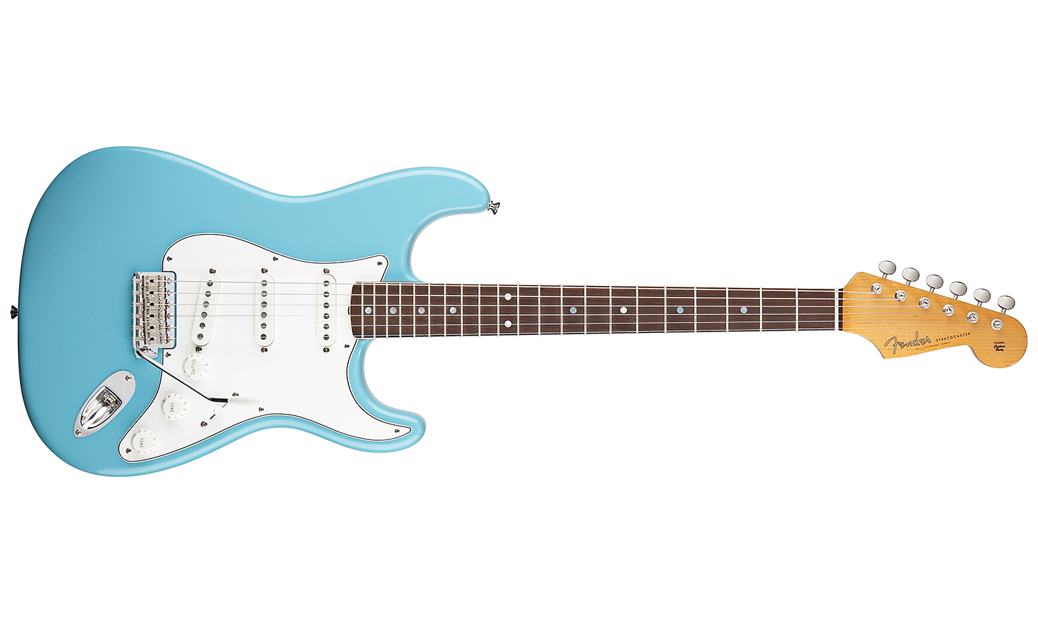 Fender Strat Eric Johnson Usa Sss Rw - Tropical Turquoise - Guitarra eléctrica con forma de str. - Variation 1