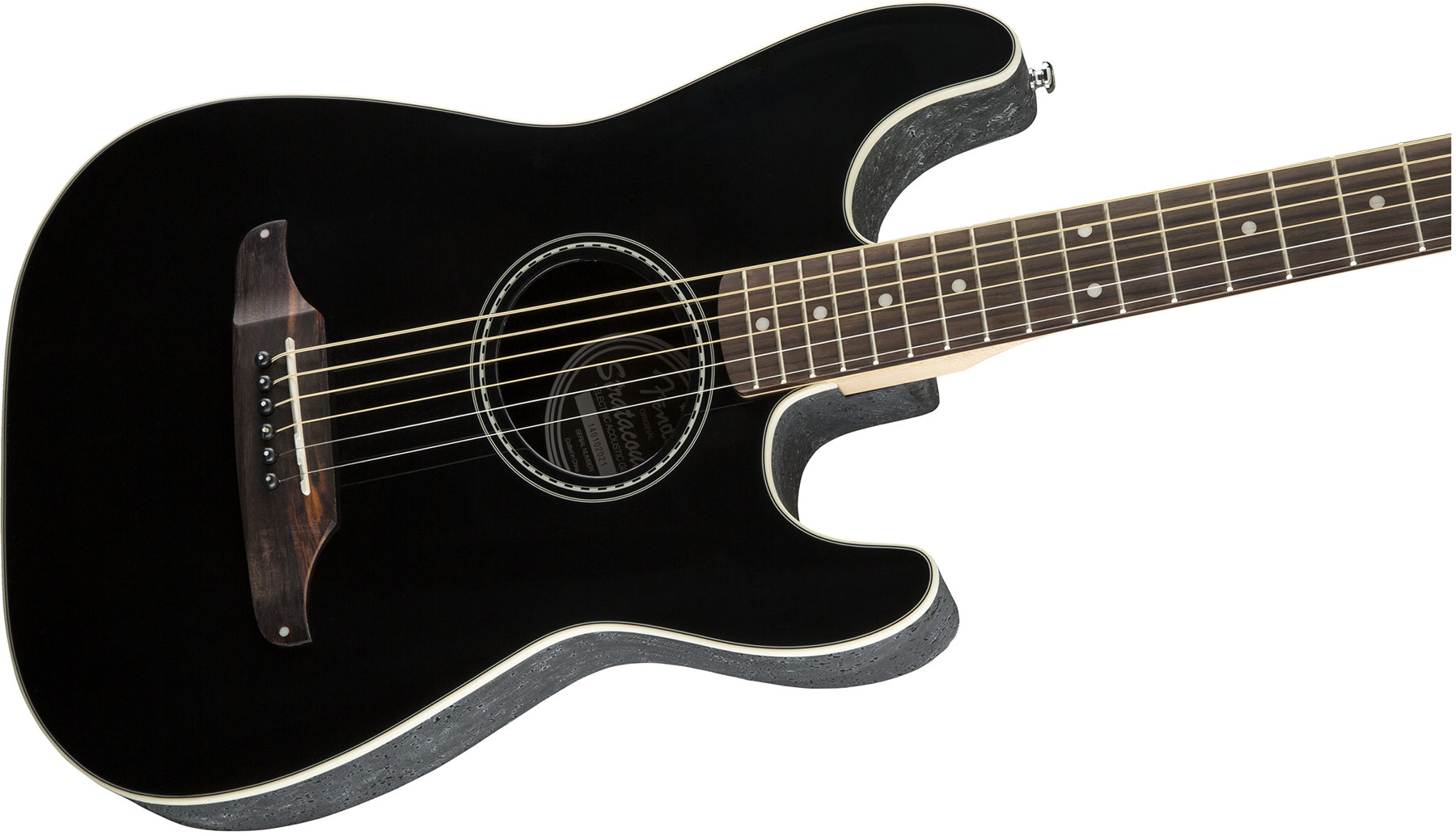 Fender Stratacoustic Standard (wal) - Black - Guitarra acústica & electro - Variation 2