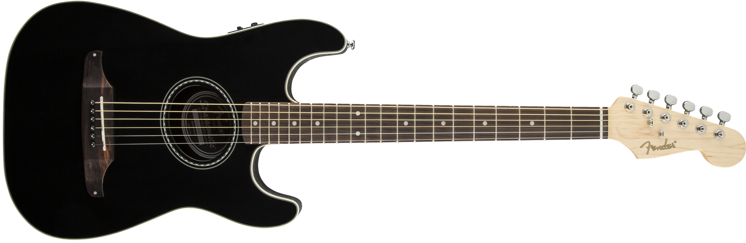 Fender Stratacoustic Standard (wal) - Black - Guitarra acústica & electro - Variation 4