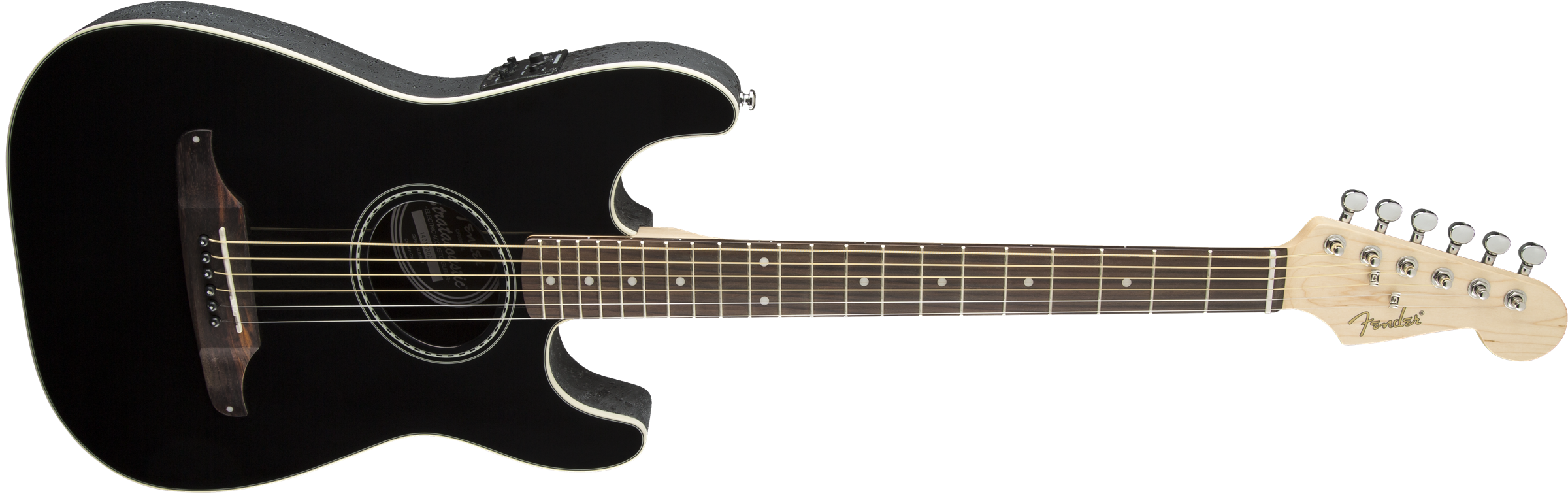 Fender Stratacoustic Standard (wal) - Black - Guitarra acústica & electro - Variation 5