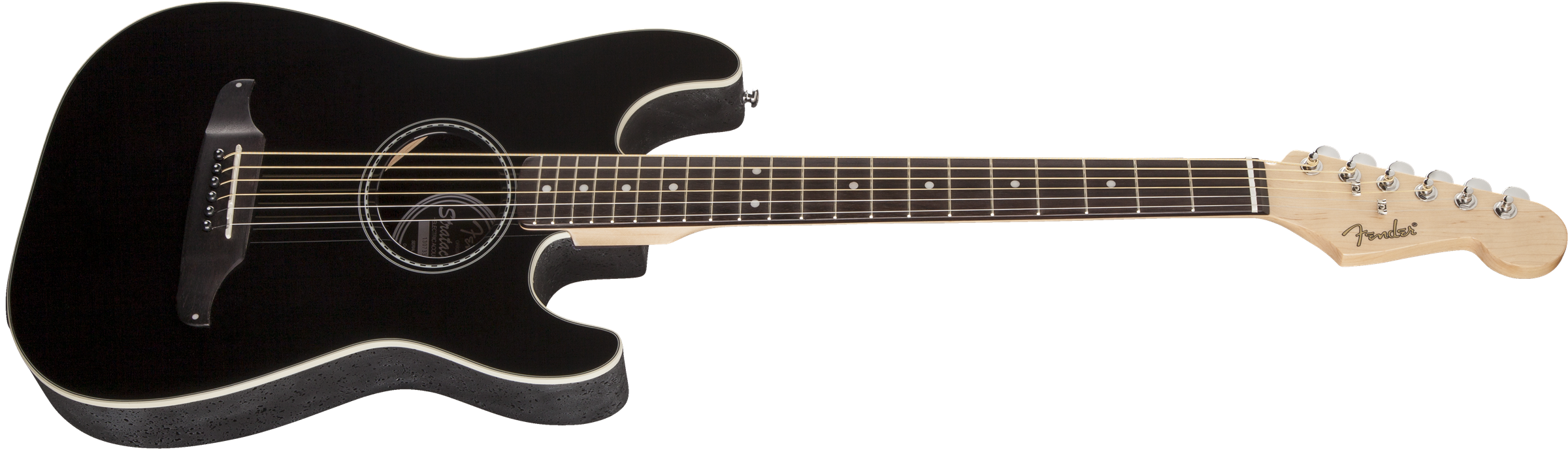 Fender Stratacoustic Standard (wal) - Black - Guitarra acústica & electro - Variation 6