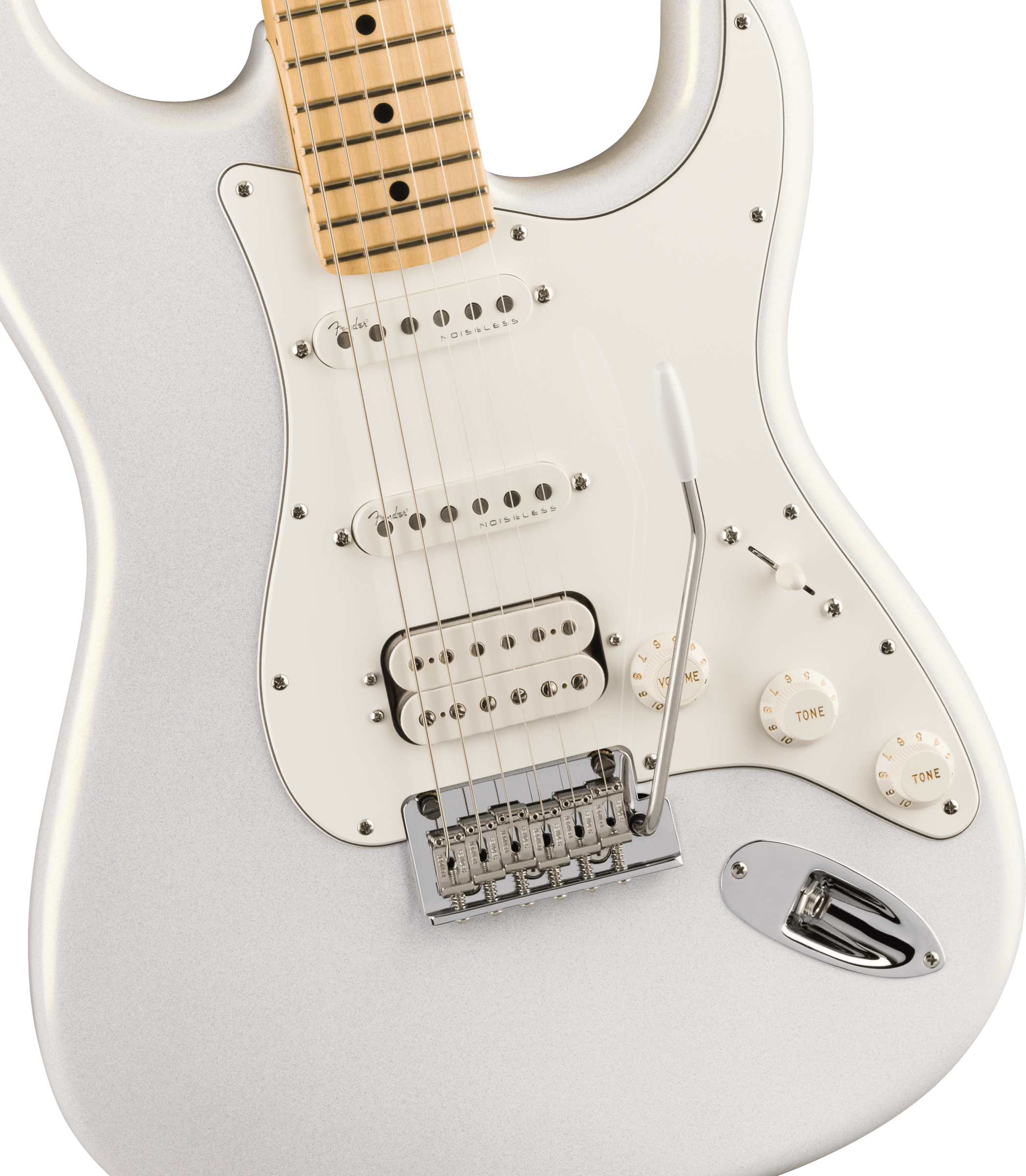 Fender Juanes Strat Trem Hss Mn - Luna White - Guitarra eléctrica con forma de str. - Variation 2