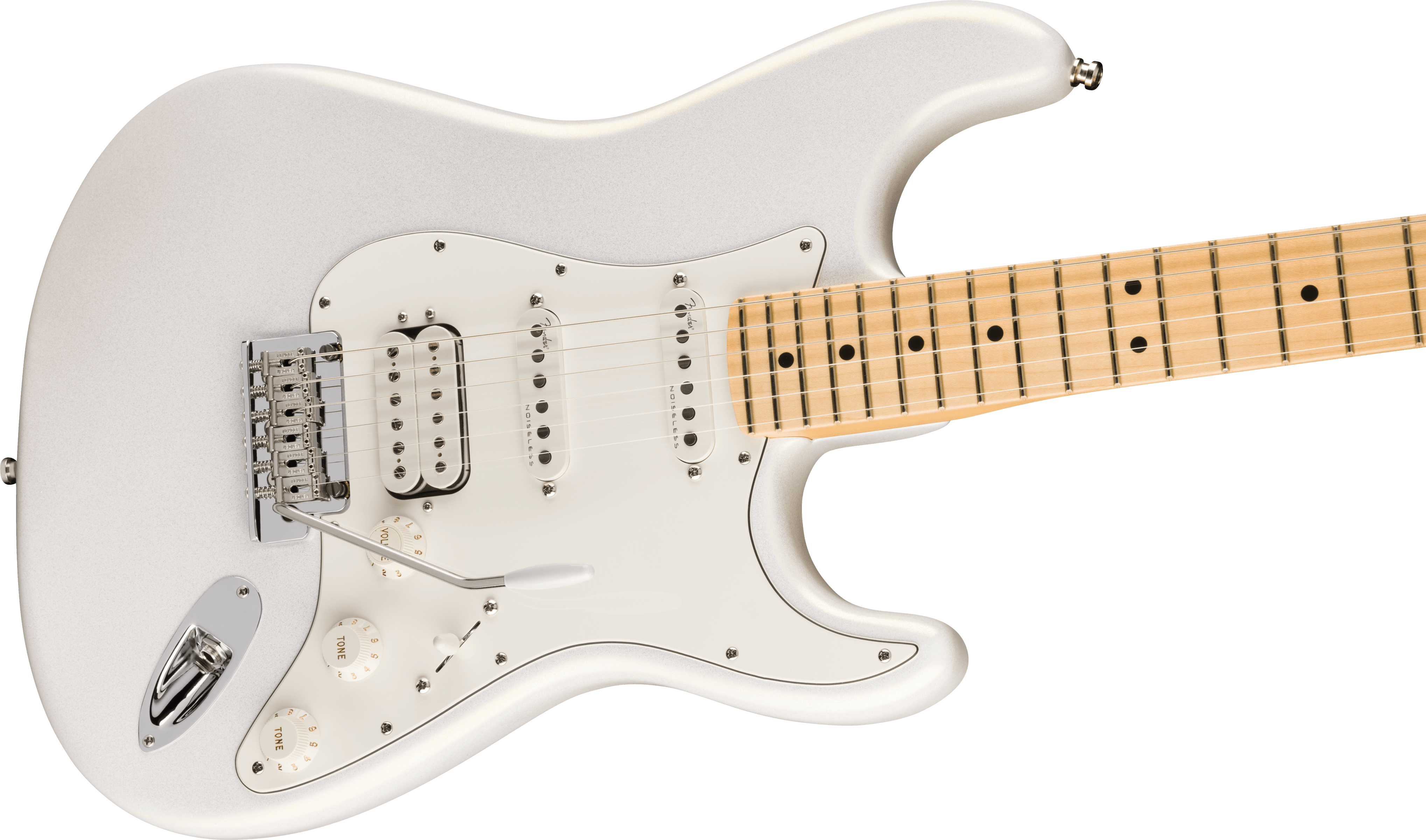 Fender Juanes Strat Trem Hss Mn - Luna White - Guitarra eléctrica con forma de str. - Variation 3