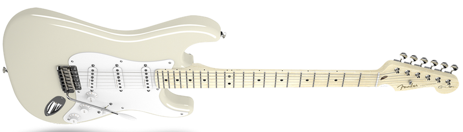 Fender Strat Usa American Artist Eric Clapton 3s Mn Olympic White - Guitarra eléctrica con forma de str. - Variation 2