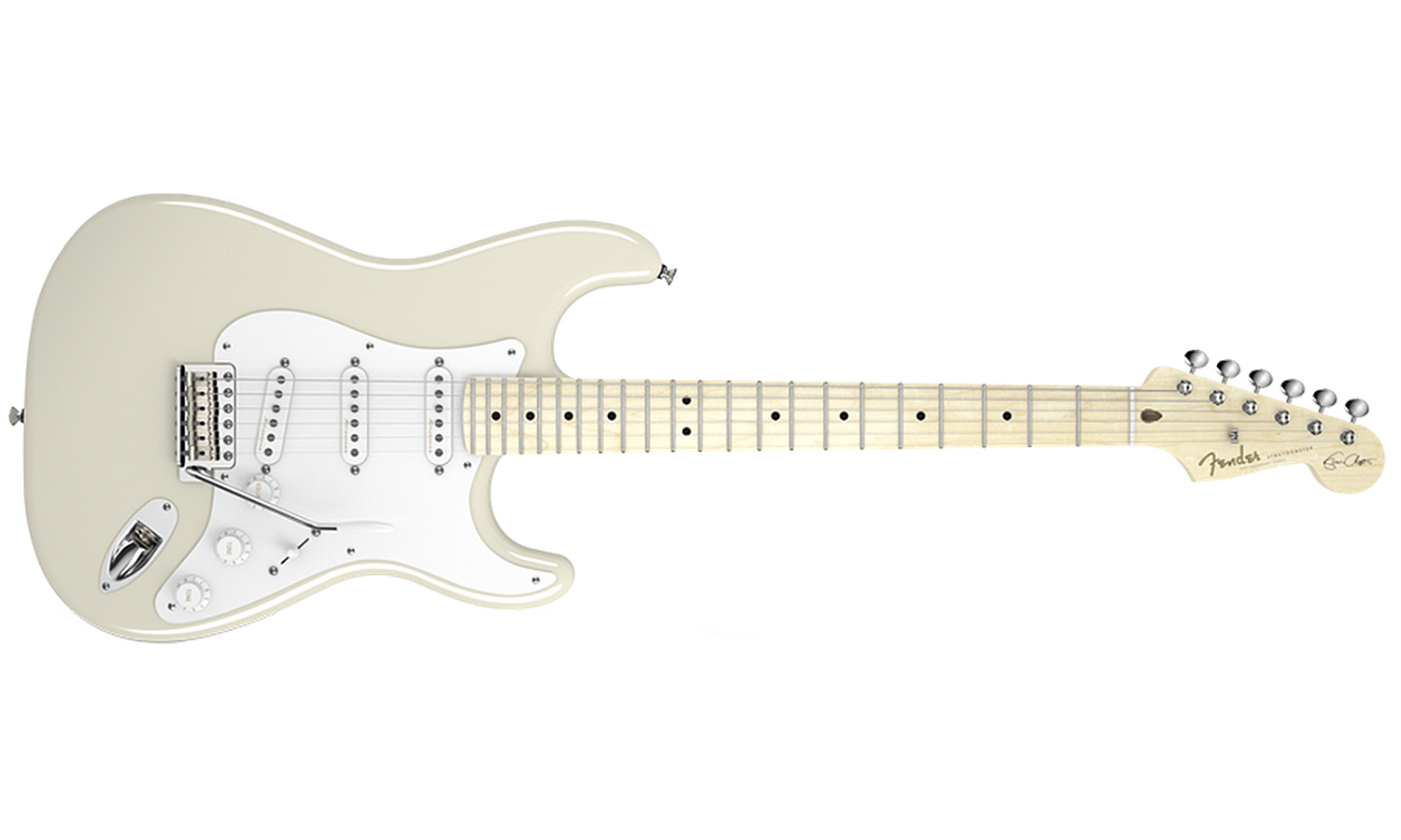 Fender Strat Usa American Artist Eric Clapton 3s Mn Olympic White - Guitarra eléctrica con forma de str. - Variation 1