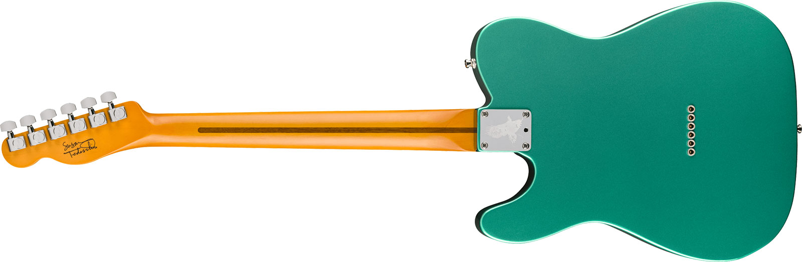 Fender Susan Tedeschi Tele Usa Signature 2s Ht Rw - Aged Caribbean Mist - Guitarra eléctrica con forma de tel - Variation 1