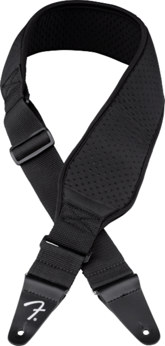 Fender Swell Neoprene Strap Black 3.5 Inch - Correa - Variation 3