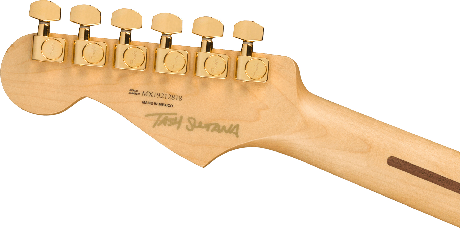 Fender Tash Sultana Strat Signature Mex Hss Mn - Transparent Cherry - Guitarra eléctrica con forma de str. - Variation 3