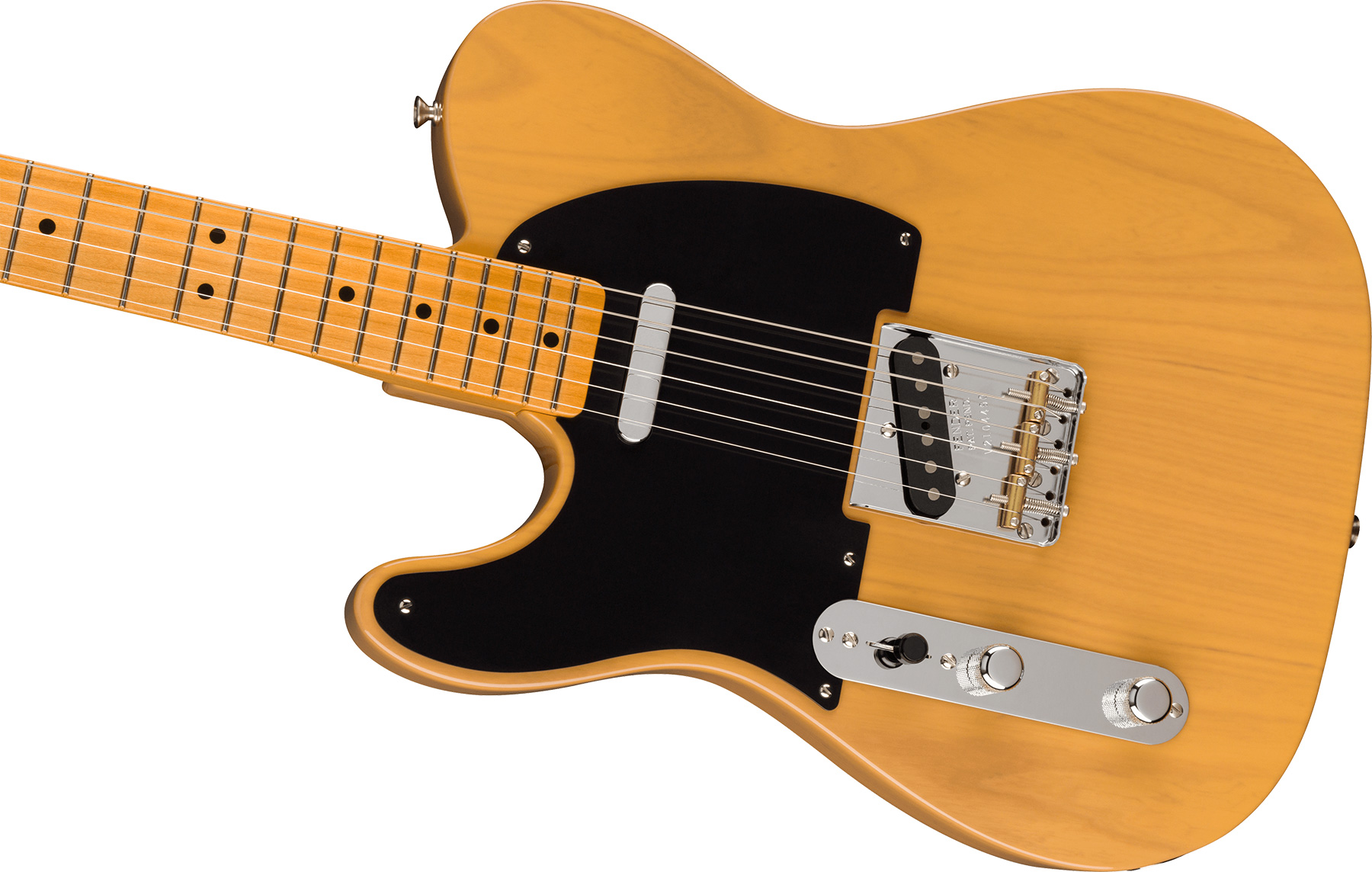 Fender Tele 1951 American Vintage Ii Lh Gaucher 2s Ht Mn - Butterscotch Blonde - Guitarra electrica para zurdos - Variation 2
