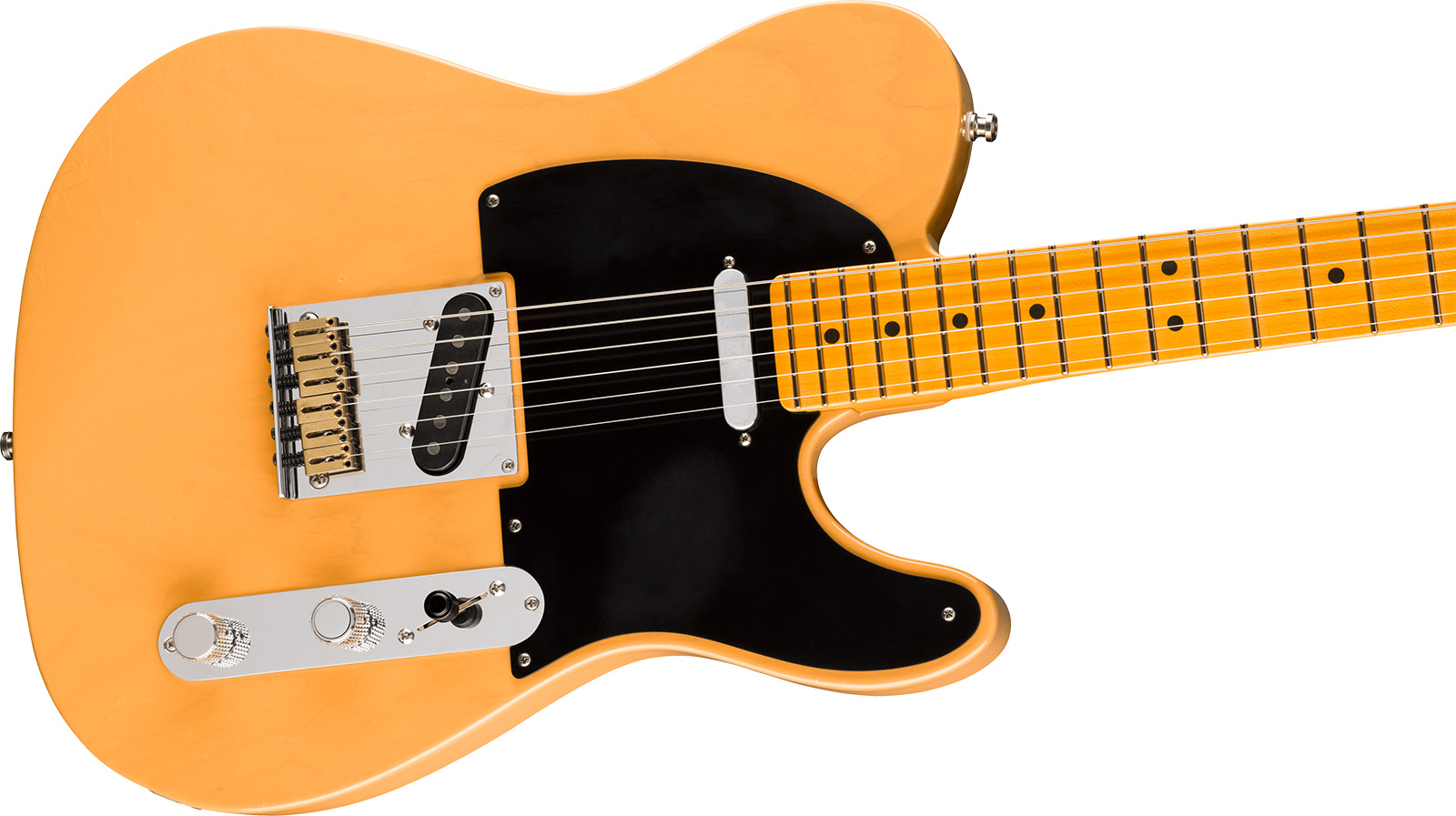 Fender Tele 50s American Ultra Luxe Vintage Usa 2s Ht Mn - Butterscotch Blonde - Guitarra eléctrica con forma de tel - Variation 2