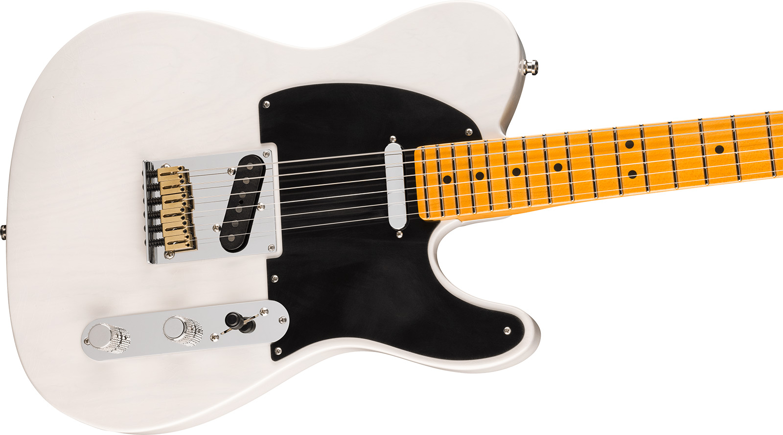 Fender Tele 50s American Ultra Luxe Vintage Usa 2s Ht Mn - White Blonde - Guitarra eléctrica con forma de tel - Variation 2
