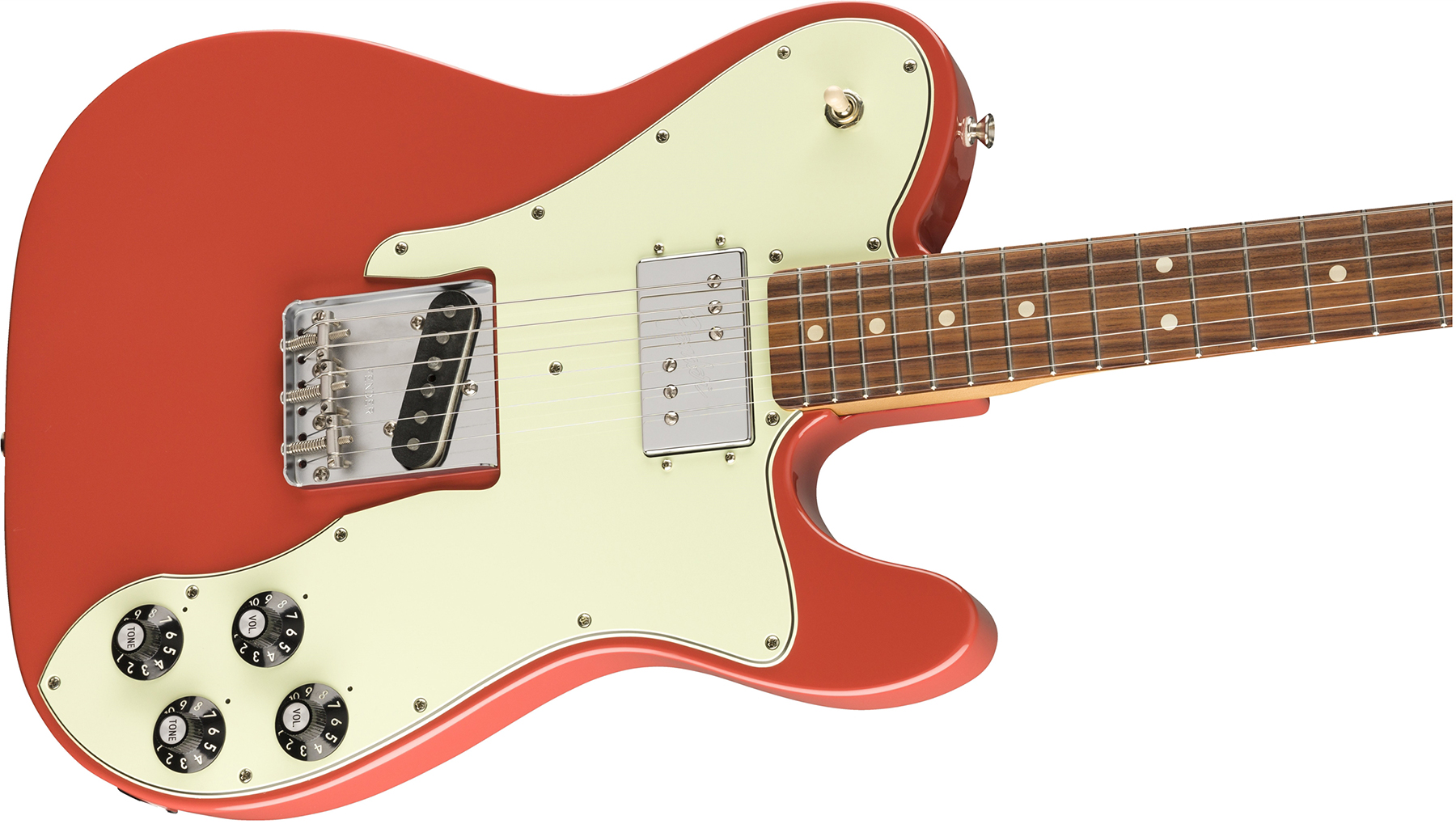Fender Tele 70s Custom Vintera Vintage Mex Hh Pf - Fiesta Red - Guitarra eléctrica con forma de tel - Variation 2