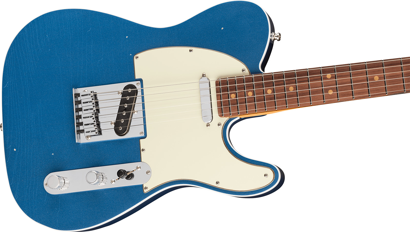 Fender Tele 60s Custom American Ultra Luxe Vintage Usa 2s Ht Rw - Lake Placid Blue - Guitarra eléctrica con forma de tel - Variation 2